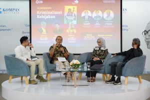 Peluncuran Buku Kriminalisasi Kebijakan (Foto: Katadata/Fauza Syahputra)
