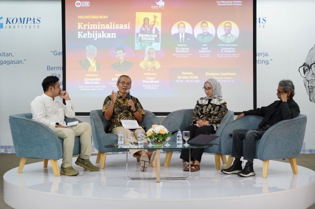 Peluncuran Buku Kriminalisasi Kebijakan (Foto: Katadata/Fauza Syahputra)