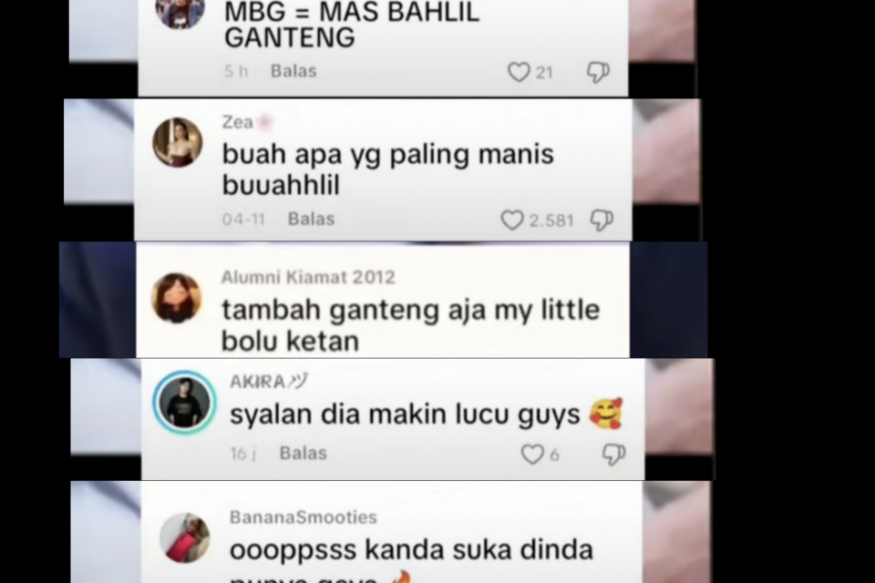 Lirik lagu MBG Mas Bahlil Ganteng,