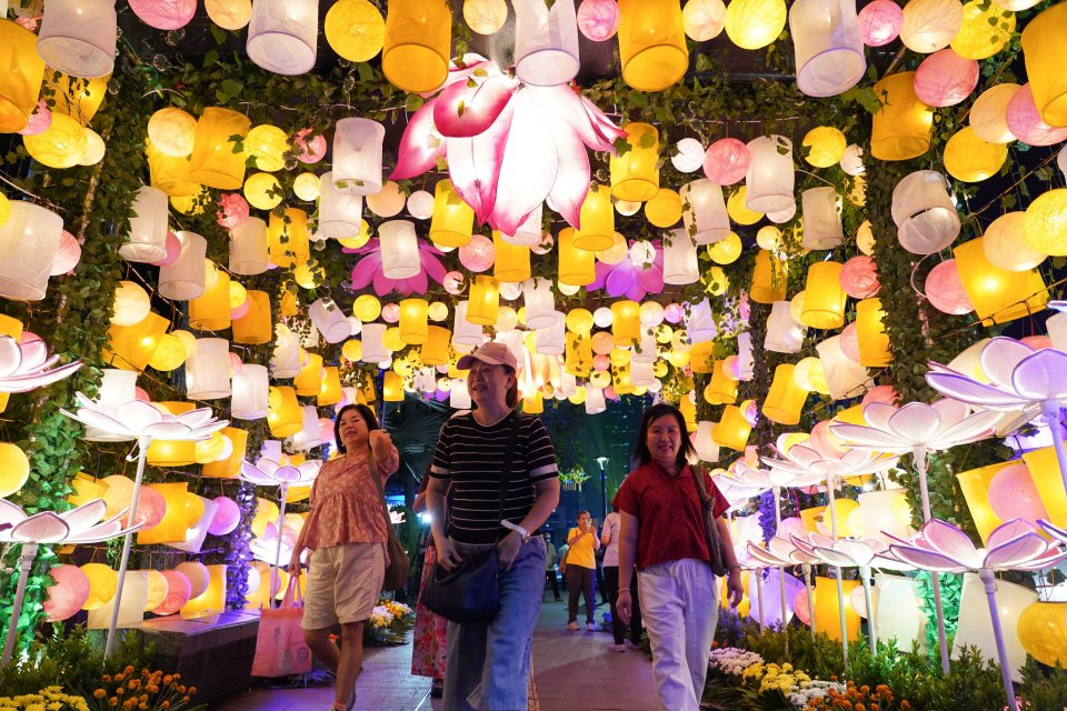 Semarak Kota Jakarta Sambut Hari Raya Waisak 2026 (Foto: Katadata/Fauza Syahputra)