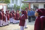 Upacara Hari Lahir Pancasila di Sekolah Rakyat