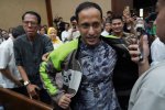 Nadiem Bacakan Pledoi Dalam Sidang Kasus Chromebook (Foto: Katadata/Fauza Syahputra)