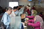 Nilai tukar rupiah rupiah melemah terhadap dolar AS (Foto: Katadata/Fauza Syahputra) 