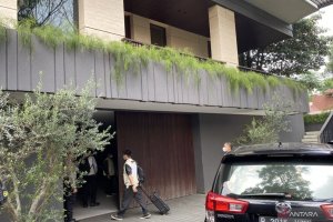 Rumah kediaman Silmy Karim di Brawijaya Jakarta Selatan. 