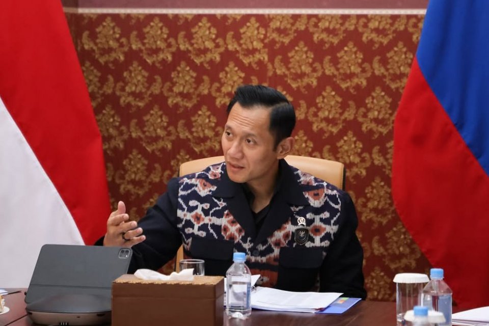 Agus Harimurti Yudhoyono di KBRI Moskow, Jumat (5/6).