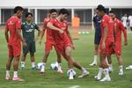 Latihan resmi Timnas Indonesia jelang lawan Mozambik