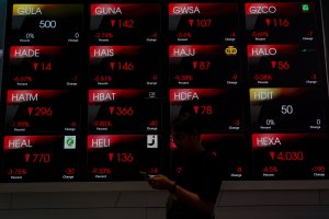 IHSG kembali ditutup melemah ke level 5.342 (Foto: Katadata/Fauza Syahputra)