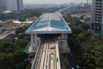 Progres pembangunan LRT Jakarta Fase 1 B