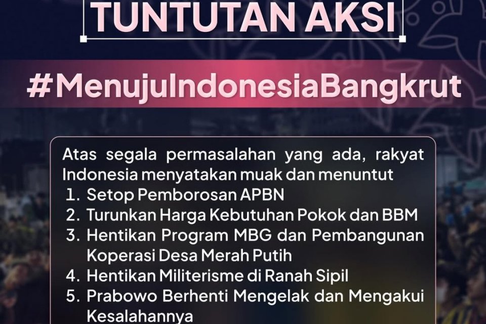 Ilustrasi, Tuntutan Demo Hari Ini