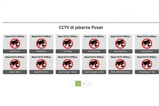 CCTV di Jakarta Pusat tidak dapat diakses