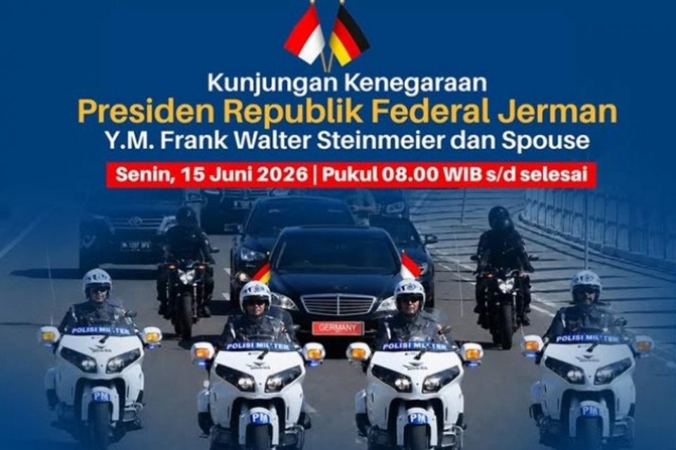 10 Ruas Jalan Ditutup Karena Kunjungan Presiden Jerman