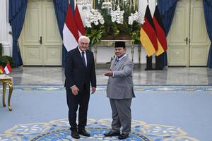 Presiden Prabowo menerima kunjungan Frank-Walter Steinmeier