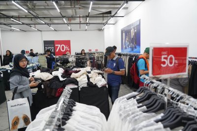 Festival Jakarta Great Sale 2026 (Foto: Katadata/Fauza Syahputra)