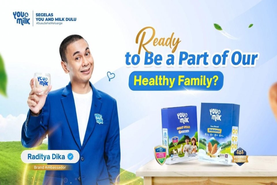Raditya Dika jadi brand ambassador You & Milk