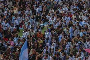 Pendukung Argentina warnai nobar Piala Dunia di Ternate