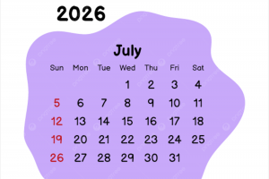 Kalender Hijriah Juli 2026 