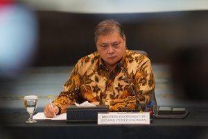 Konferensi Pers Stimulus Pertumbuhan Ekonomi Semester II Tahun 2026 (Foto: Katadata/Fauza Syahputra) 