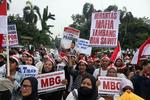 Unjuk rasa dukung MBG di Depok