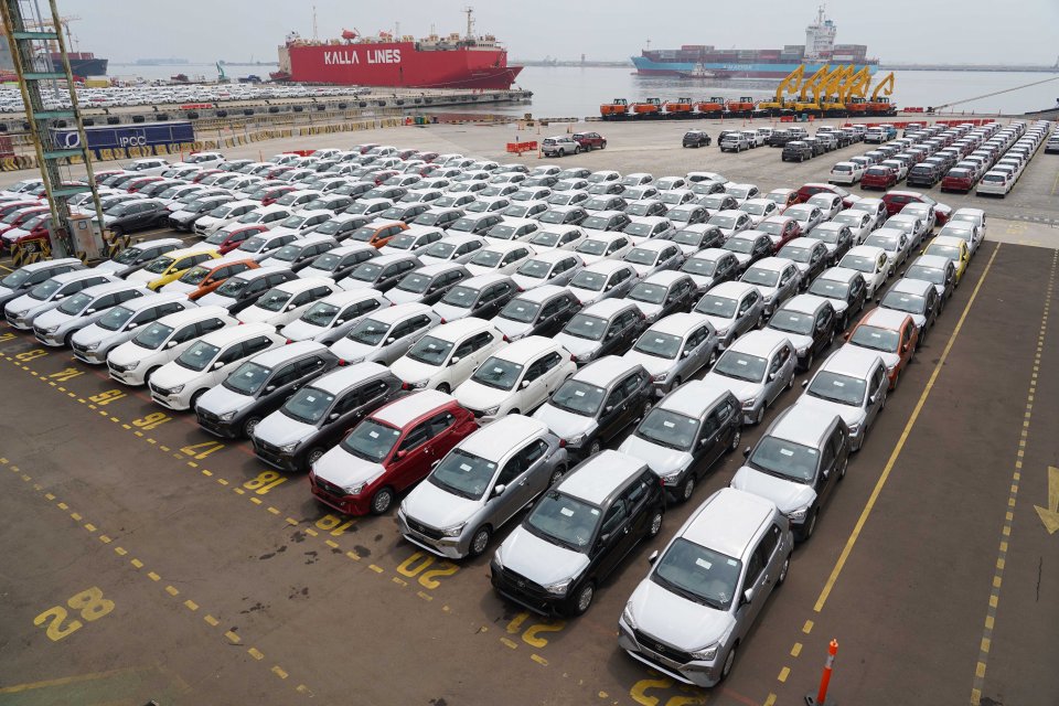 Peningkatan Ekspor Mobil Produksi Tanah Air (Foto: Katadata/Fauza Syahputra)