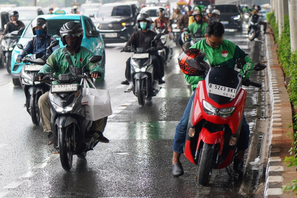 ojol, gojek, grab, maxim, ahy,
