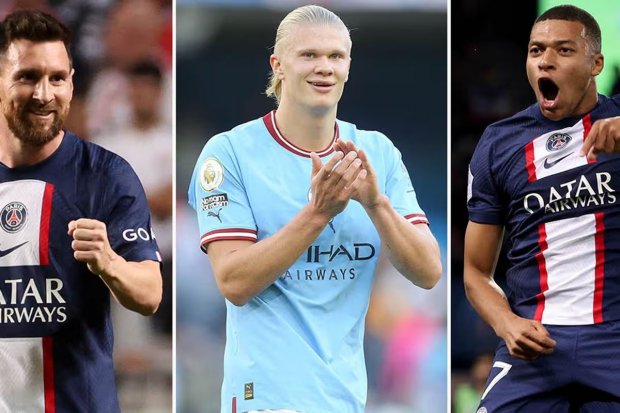 Messi Halland Mbappe