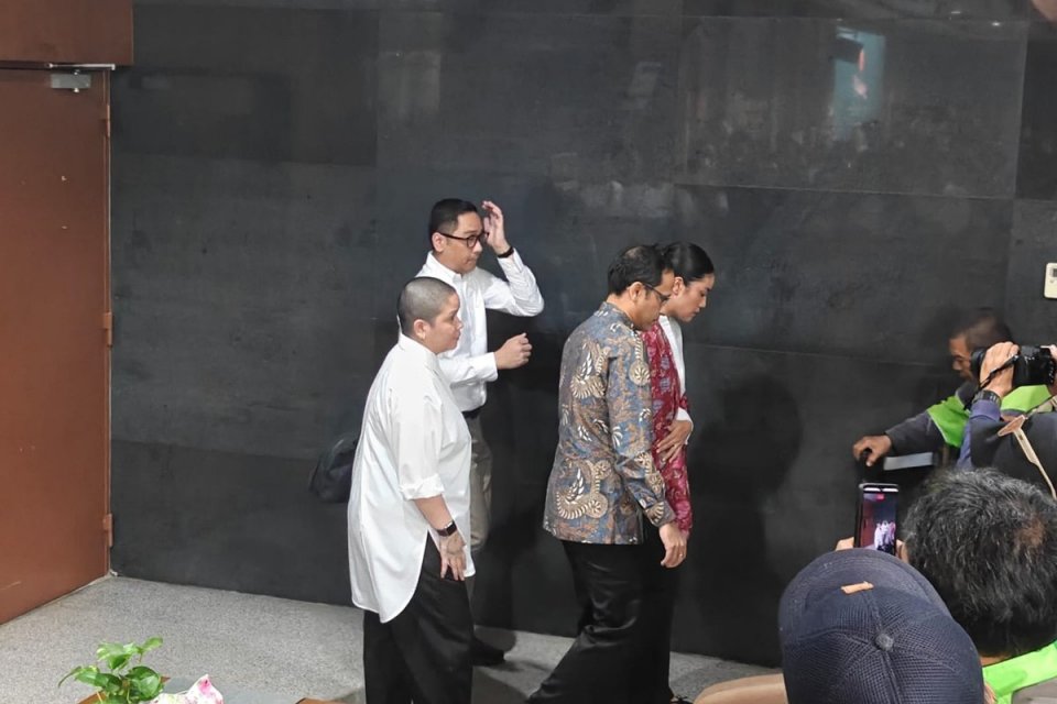 Nadiem Anwar Makarim menjelang sidang vonis putusan. 