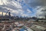Pembangunan Hong Kong-Shenzhen Innovation and Technology Park (HSITP) yang menjadi penghubung Hong Kong dengan Shenzen, Selasa (30/6)