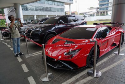 Kejagung Sita Lamborghini hingga Kavling Tanah Dalam Kasus Tata Kelola Izin Tambang (Foto: Katadata/Fauza Syahputra)