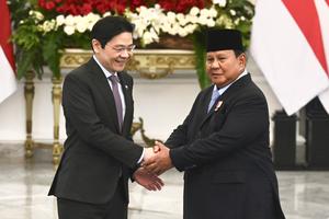 Presiden Prabowo menerima PM Singapura Lawrence Wong