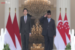 Prabowo Subianto dan Lawrence Wong