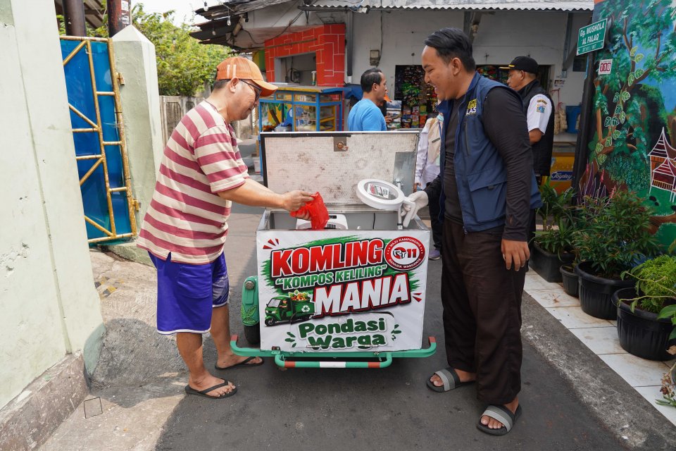 Inisiatif Warga Gandaria Utara Kurangi Sampah Dari Rumah (Foto: Katadata/Fauza Syahputra)