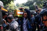 Barang bukti sitaan dari Sentul tiba di Polda Metro Jaya