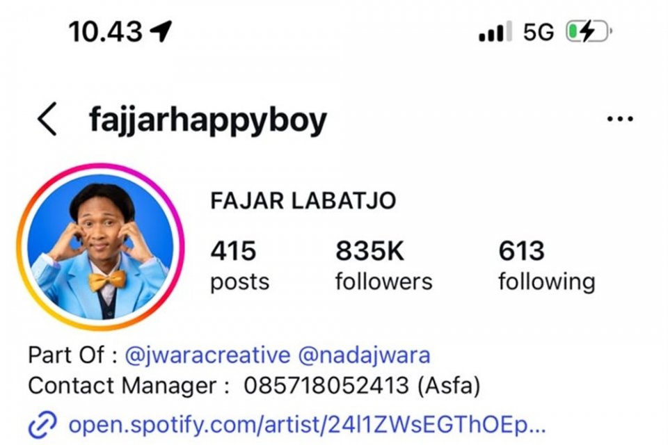 Akun Fajar HappyBoy