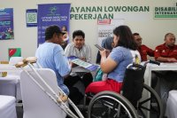 penyandang disabilitas dalam job fair disabilitas