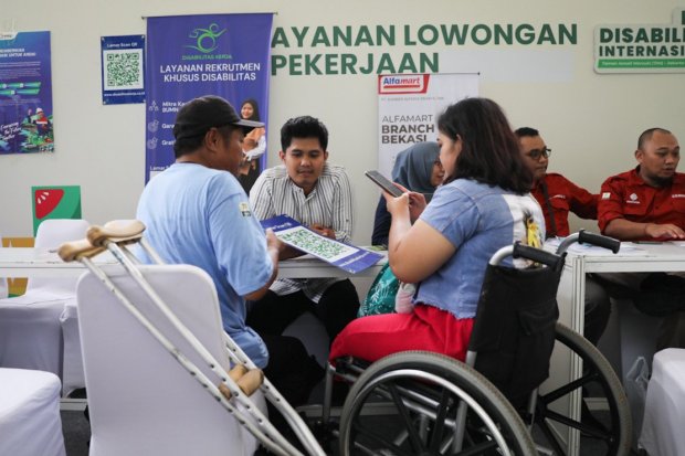 penyandang disabilitas dalam job fair disabilitas