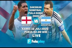 Kapan Jadwal Argentina vs Inggris 2026 