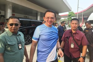 Ahok saat mengikuti Pancasakti Run 2026