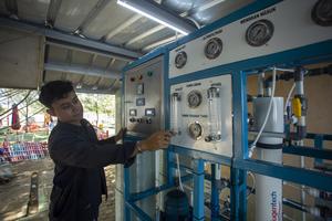 Fasilitas desalinasi untuk warga pesisir