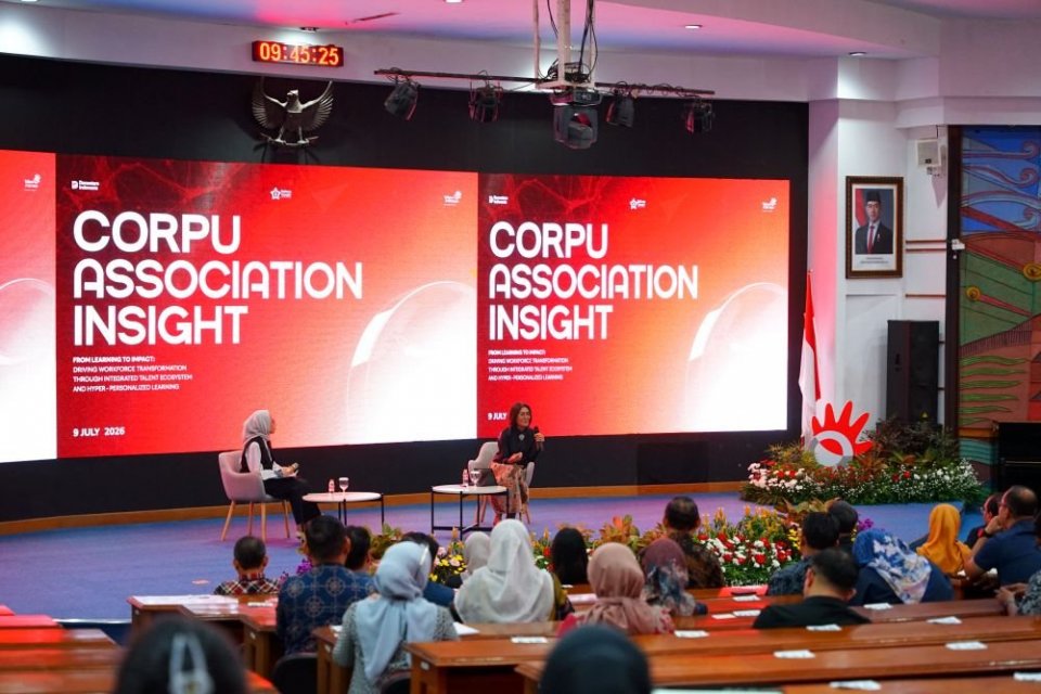  PT Telkom Indonesia (Persero) Tbk (Telkom) melalui Telkom Corporate University (Telkom CorpU) menyelenggarakan forum CorpU Association Insight bertajuk \"From Learning to Impact: Driving Workforce Transformation through Integrated Talent Ecosystem and