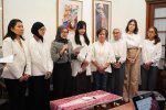 Konferensi pers kelompok perempuan anti kriminalisasi (Foto: Katadata/Fauza Syahputra)