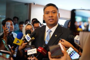 Sudaryono sebagai Kepala Badan Gizi Nasional (BGN) yang baru menggantikan Nanik S. Deyang (Foto: Katadata/Fauza Syahputra)