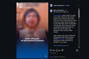 Video hoaks deepfake catut nama Deputi Gubernur BI