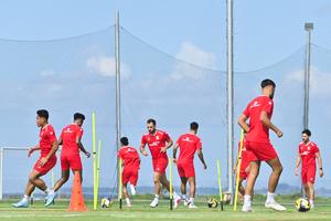 Latihan Timnas Indonesia jelang Piala AFF