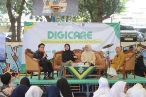 Dosen dan mahasiswa Ilmu Komunikasi UMJ menggelar DIGICARE 2026 di SMA Muhammadiyah 25 Setiabudi Pamulang.