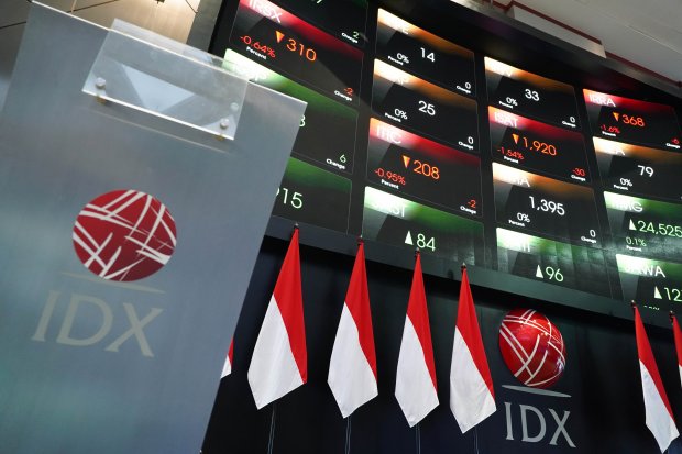 IHSG ditutup turun 0,17% atau 10,65 poin ke level 6.185 (Foto: Katadata/Fauza Syahputra)