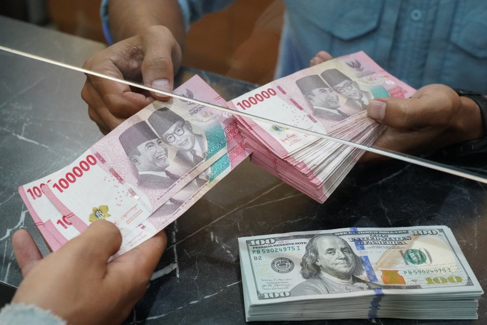 Rupiah, dolar AS
