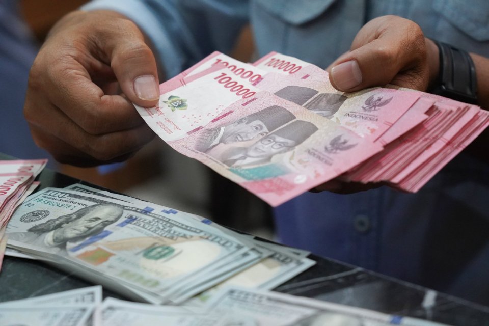 rupiah, dolar AS, 