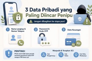 Ilustrasi imbauan jaga data