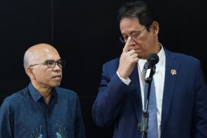 Konferensi pers Komite Stabilitas Sistem Keuangan (KSSK) (Foto: Katadata/Fauza Syahputra)