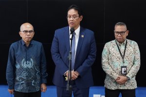 Konferensi pers Komite Stabilitas Sistem Keuangan (KSSK) (Foto: Katadata/Fauza Syahputra)